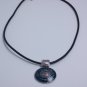 garlicfashion DIY handmade women fashion Regatta Blue corded pendant necklace
