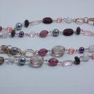 garlicfashion DIY handmade women fashion Purple pearl long necklace