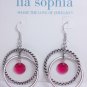 garlicfashion DIY handmade women fashion Raspberry Splash earrings
