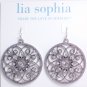 garlicfashion DIY handmade women fashion Memoir earrings loops flower silver CZ earrings