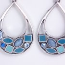 garlicfashion DIY handmade women fashion Atlantis blue enamal earrings