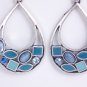 garlicfashion DIY handmade women fashion Atlantis blue enamal earrings