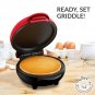 Nostalgia MyMini Deluxe GRIDDLE, Red Non-Stick 5.25 x 6.50 x 3.50 Inches