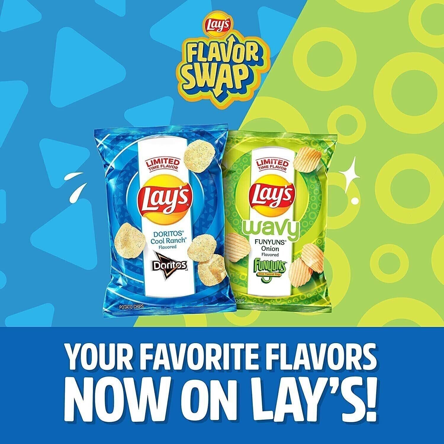 Lay's WAVY FUNYUNS Onion Potato Chips 7.75 Oz LIMITED THEY'RE BACK