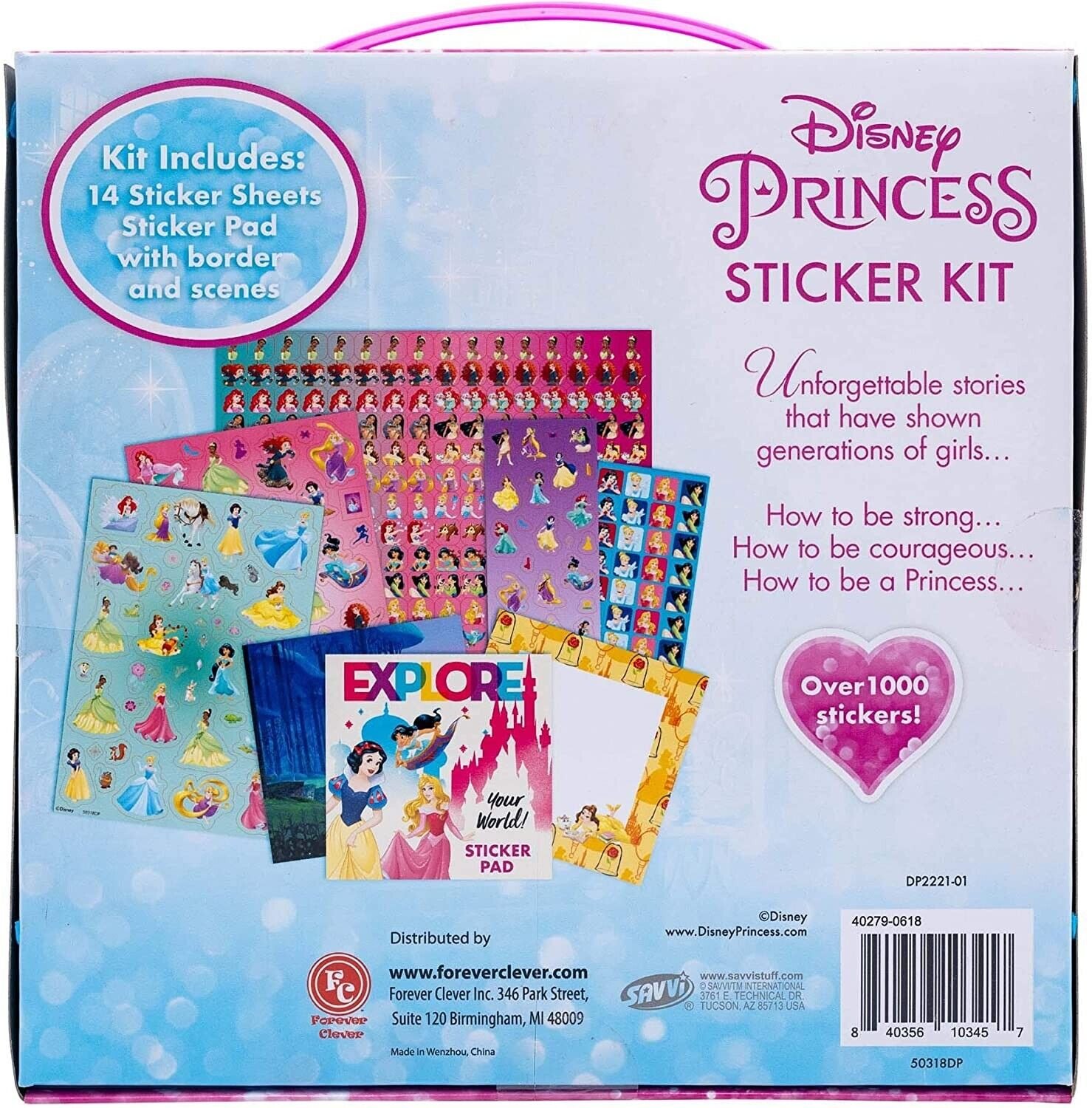 Disney Princess Sticker Kit Over 1000 And Sticker Pad With Border And Scenes 3