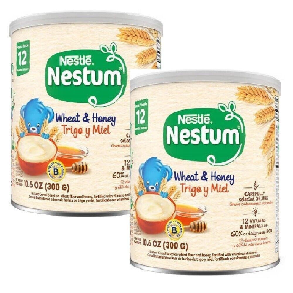 NESTLE Nestum Wheat & Honey Instant Cereal 10.6 Oz. Canister (2 Cans ...