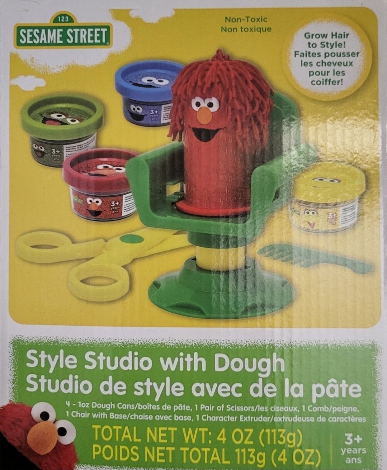 Sesame Street Style Studio with Dough, Chair, Comb, Scissors