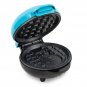 Nostalgia My Mini Personal SNOWMAN WAFFLE Maker BLUE Non-Stick 6.75x5.00x3"