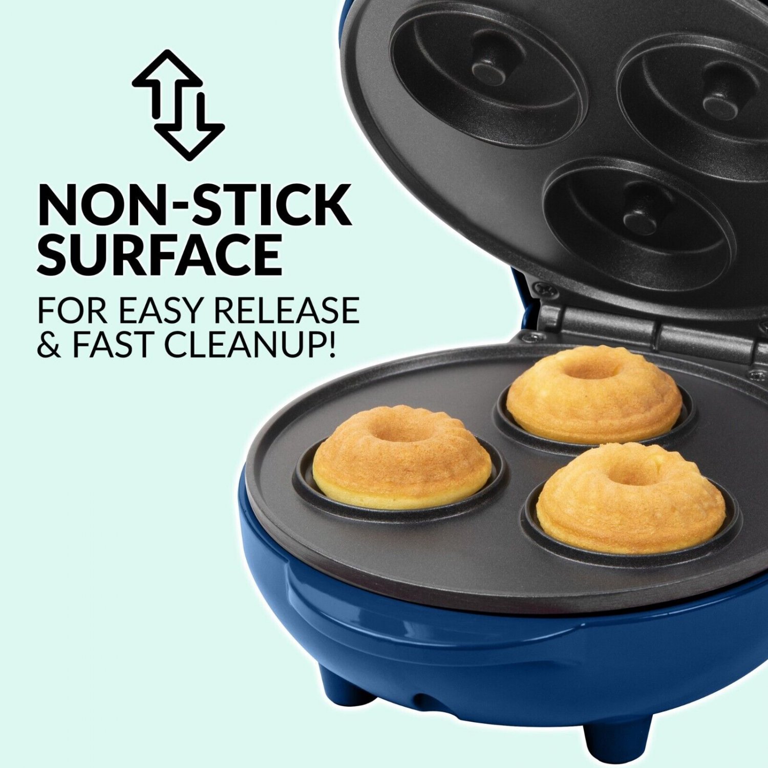 Nostalgia MyMini Lava & Bundt Cake MakerMini Breads Mini Muffins BLUE