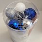 Christmas Tree Ornaments BLUE 100 Ct Shatterproof Icicles, Garlands, Topper
