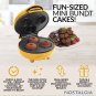 Nostalgia MyMini Lava & Bundt Cake Maker-Mini Breads Mini Muffins GOLD Non-Stick