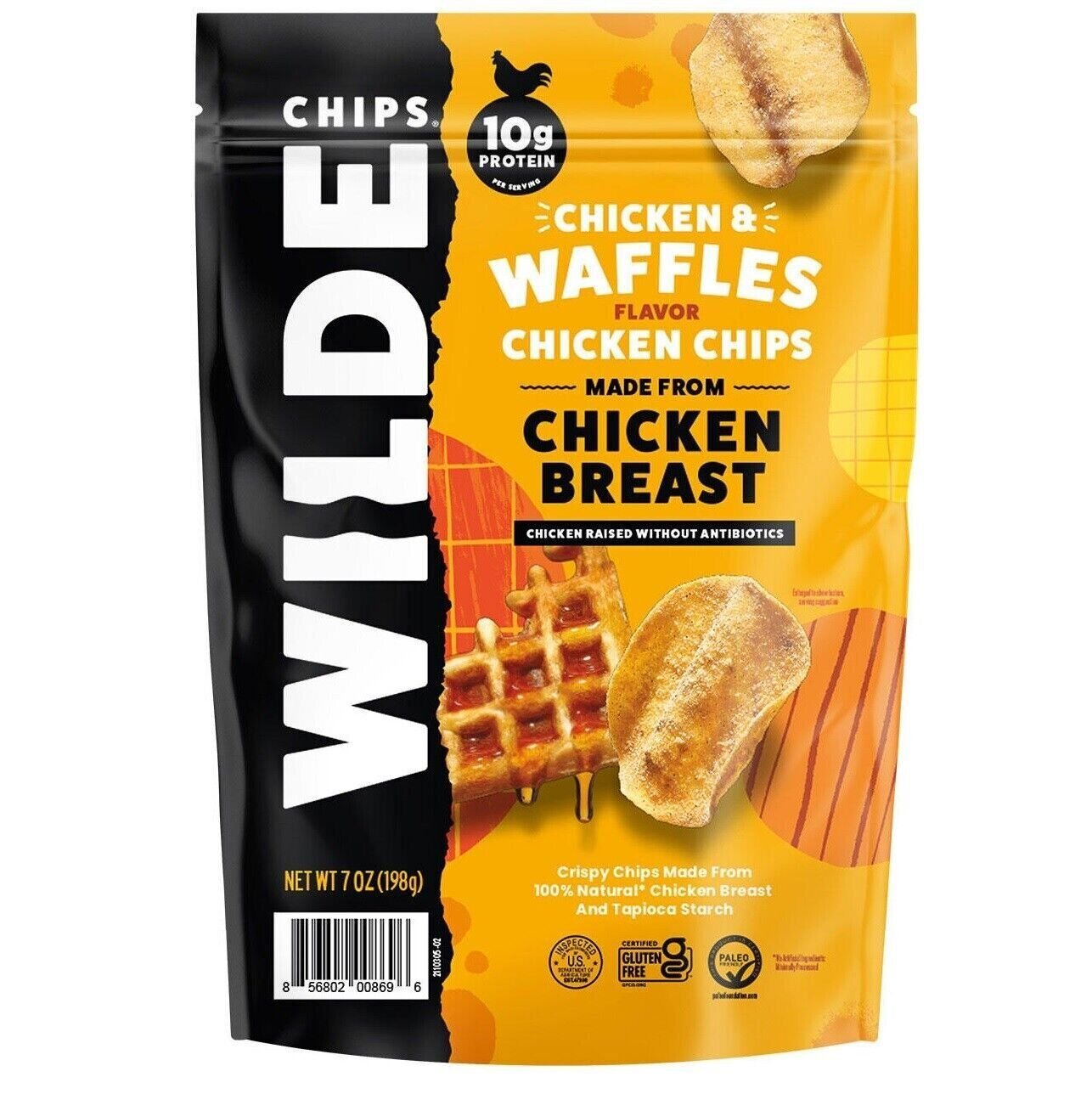 Wilde Chips Chicken & Waffles (7 oz.) Breast and Tapioca Starch, 10g