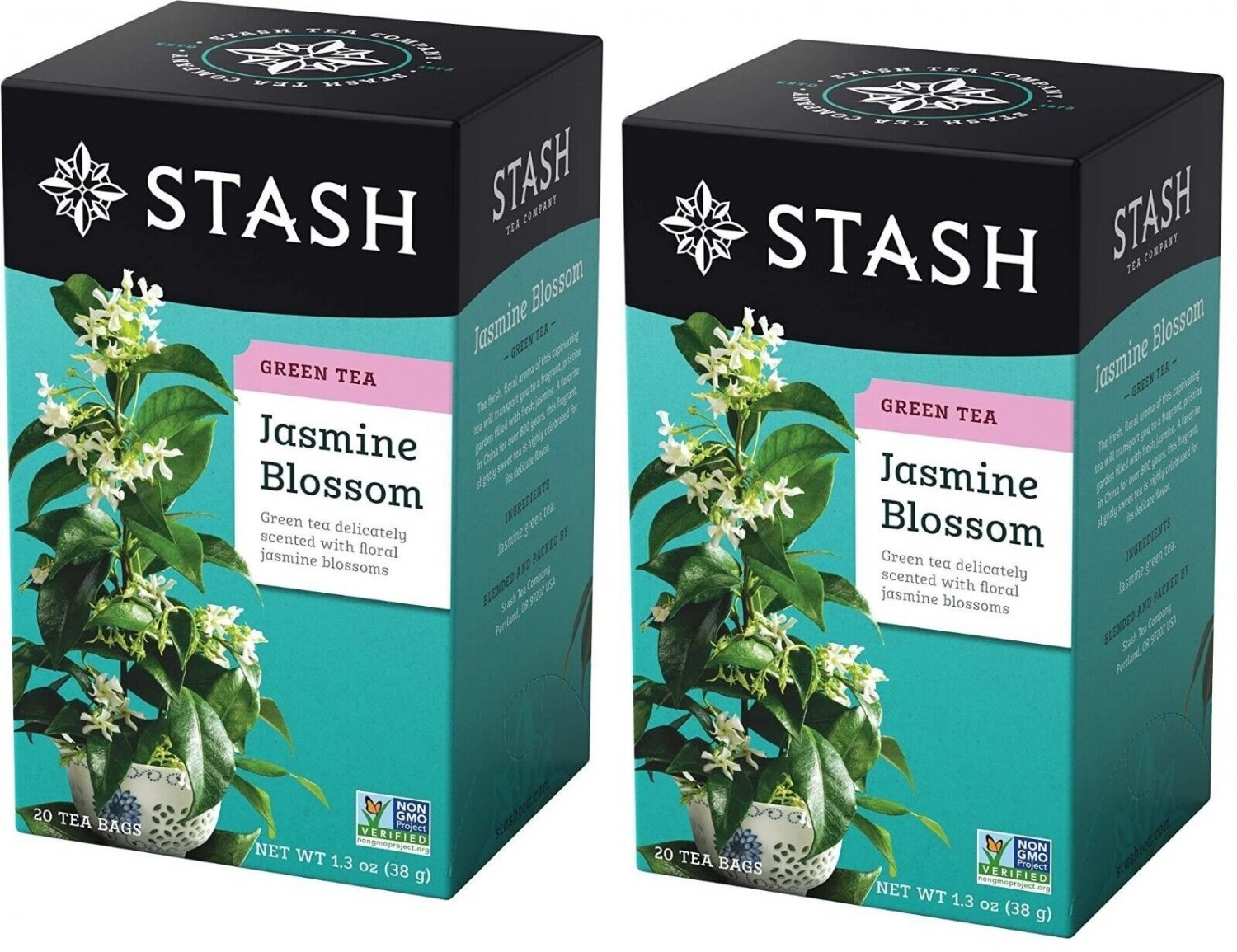 Stash Premium Green Tea JASMINE BLOSSOM 18 Bags / Box (2 Boxes)