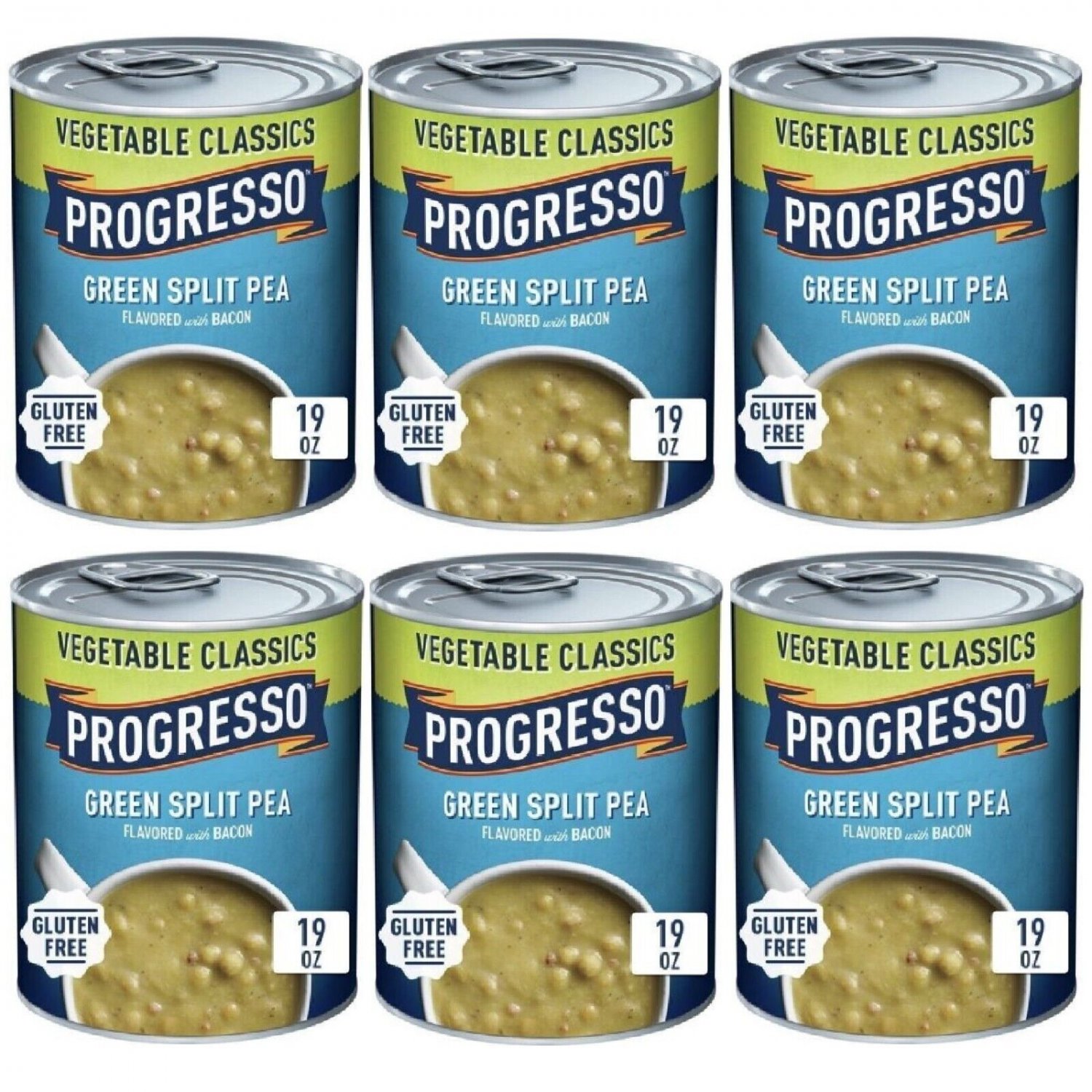 Progresso Vegetable Classics Green Split Pea Bacon 6 Soup DATE BSB JUL 22
