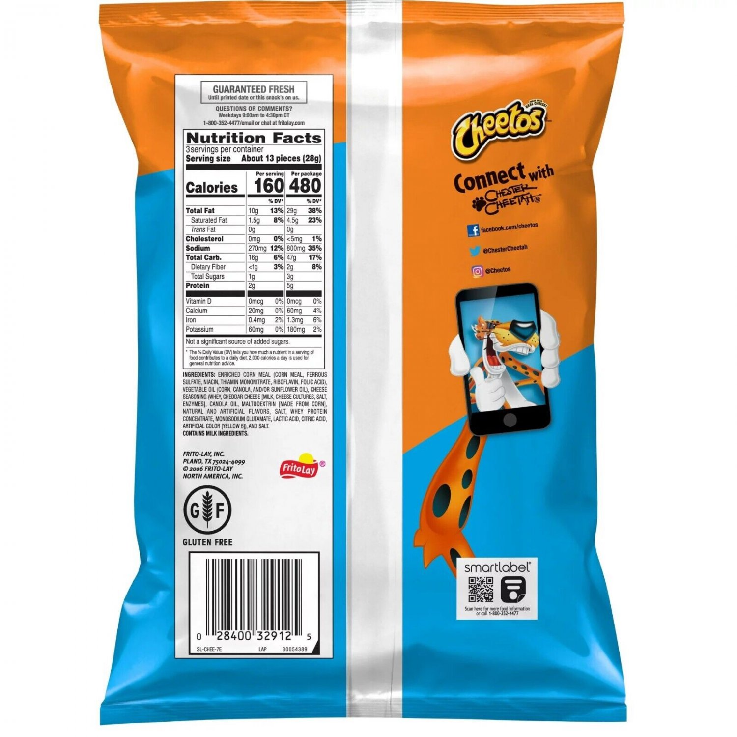 Cheetos Cheese Flavored Snacks Jumbo Puffs 8 Oz Pack Of 4