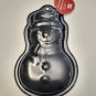 Nonstick Coating Baking Pan SNOWMAN Large 11.5" x 7.25" (5.25") x 1" Black