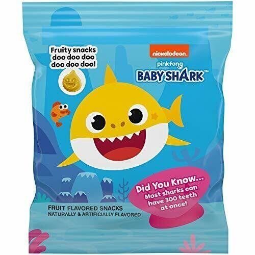 Baby Shark Pinkfong Fruit Snacks, 10 Pouches, 8 oz. box