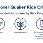 Quaker Rice Crisps APPLE CINNAMON 3.52oz Bag, Pack of 6