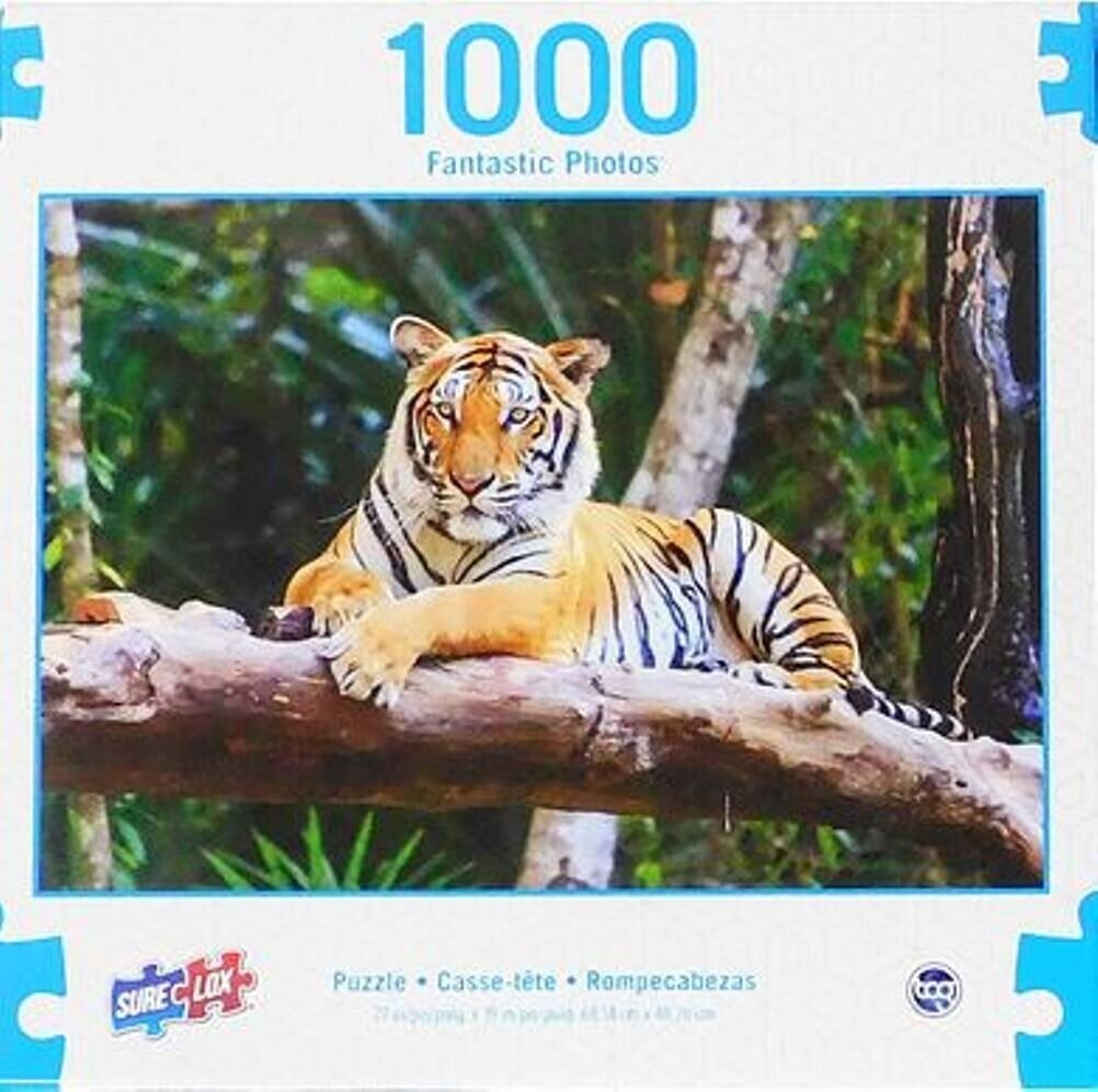 SURE LOX 1000 Piece Street Murals BENGAL TIGER Jigsaw Puzzle