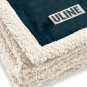 Lamb's Wool Throw Blanket, Reversible Microfur, Navy, 50" x 60"