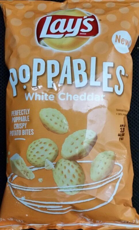 Lay's Poppables White Cheddar, Chrispy Potato Bites 5 oz (Pack of 2)