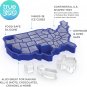 True Zoo USA Ice Mold, BPA-Free Silicone Ice Cube Tray, Novelty Ice