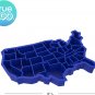 True Zoo USA Ice Mold, BPA-Free Silicone Ice Cube Tray, Novelty Ice