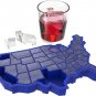 True Zoo USA Ice Mold, BPA-Free Silicone Ice Cube Tray, Novelty Ice