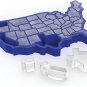 True Zoo USA Ice Mold, BPA-Free Silicone Ice Cube Tray, Novelty Ice