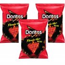 Doritos FLAMIN' HOT NACHO Flavor Tortilla Chips 9.25 oz (3 Bags)