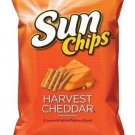 Sun Chips Multigrain Snacks Harvest Cheddar (4 Bags) Frito-Lay 7oz Bag