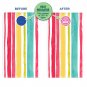 Your Zone Rainbow Stripe Hot Spot Safety PVC Bath Tub Mat 16"x27.5" Non-Slip Cup