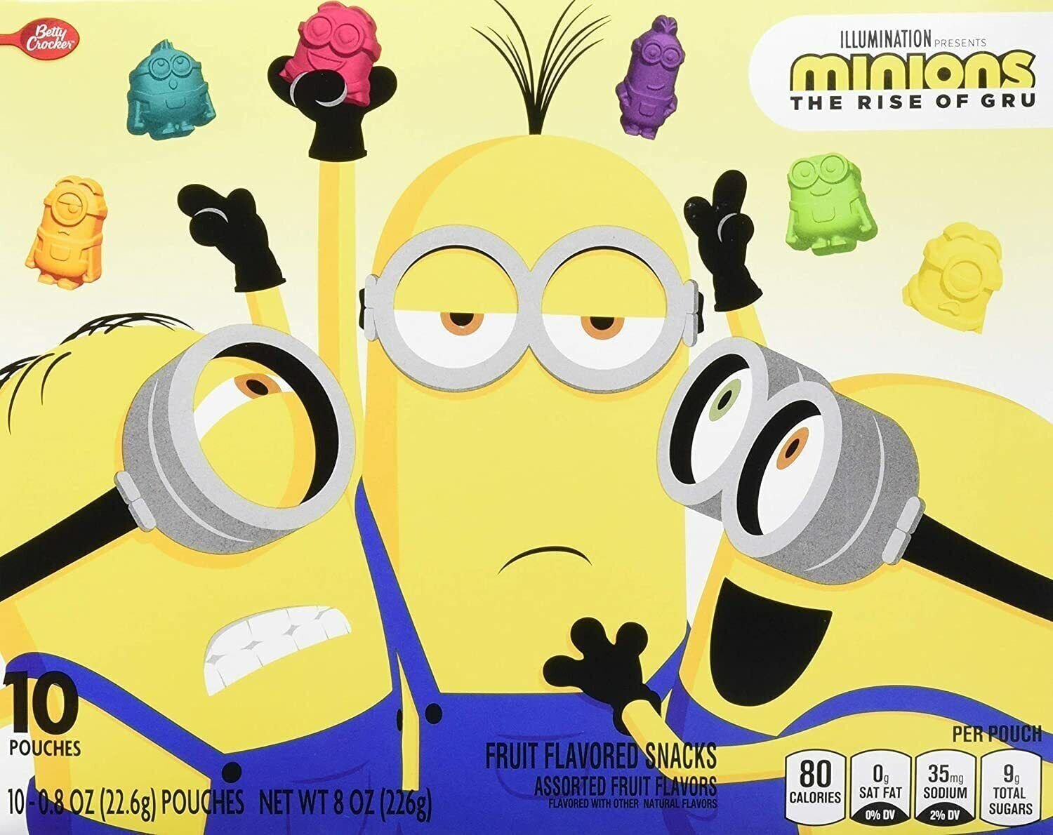 Betty Crocker Minions, Fruit Snacks 20 ct (Packaging may vary)