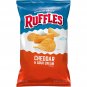 Ruffles Ridged Potato Chips, CHEDDAR AND SOUR CREAM 8 oz - 3 Bags