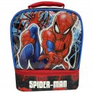 Kids Marvel Spiderman Dual Compartment Drop Bottom Lunch Bag for Boys
