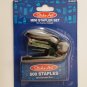 Stapler Set Staples included, Mini Size, 4 Assorted Blue Black Pink Green 3"x1"