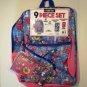 Confetti Backpack Cudlie 9 piece Set Butterfly Love