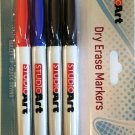 Dry Erase White Board Markers Bullet Tip Colors, 4packs 4 Red, 4 Blue, 8 Black