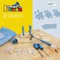 Create & Learn Kids DIY Train Project Kit with Real Tools & Conductors Apron