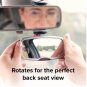 Diono See Me Too Rear View Car Baby Safety Mirror, Silver