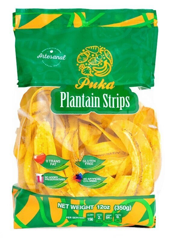 Puka Plantain Strips 12 oz bag Artesanal 3 Ingredients MAY 2024