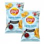 Lay's Potato Chips BARBECUE LIGHTLY SALTED Less Sodium 7.75oz (2 Bags)