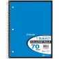 Top Flight Spiral Notebook COLLEGE 1 Subject 70 Sheets Assorted Colors 5 PACK