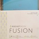 Rocketbook Fusion Smart Reusable Notebook Planner, 6" x 8-4/5" Light Blue