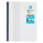 5x5 Grid Composition Poly Graph Ruled Plastic Book 80 Sheets, Pen+Gear (3 Pack)