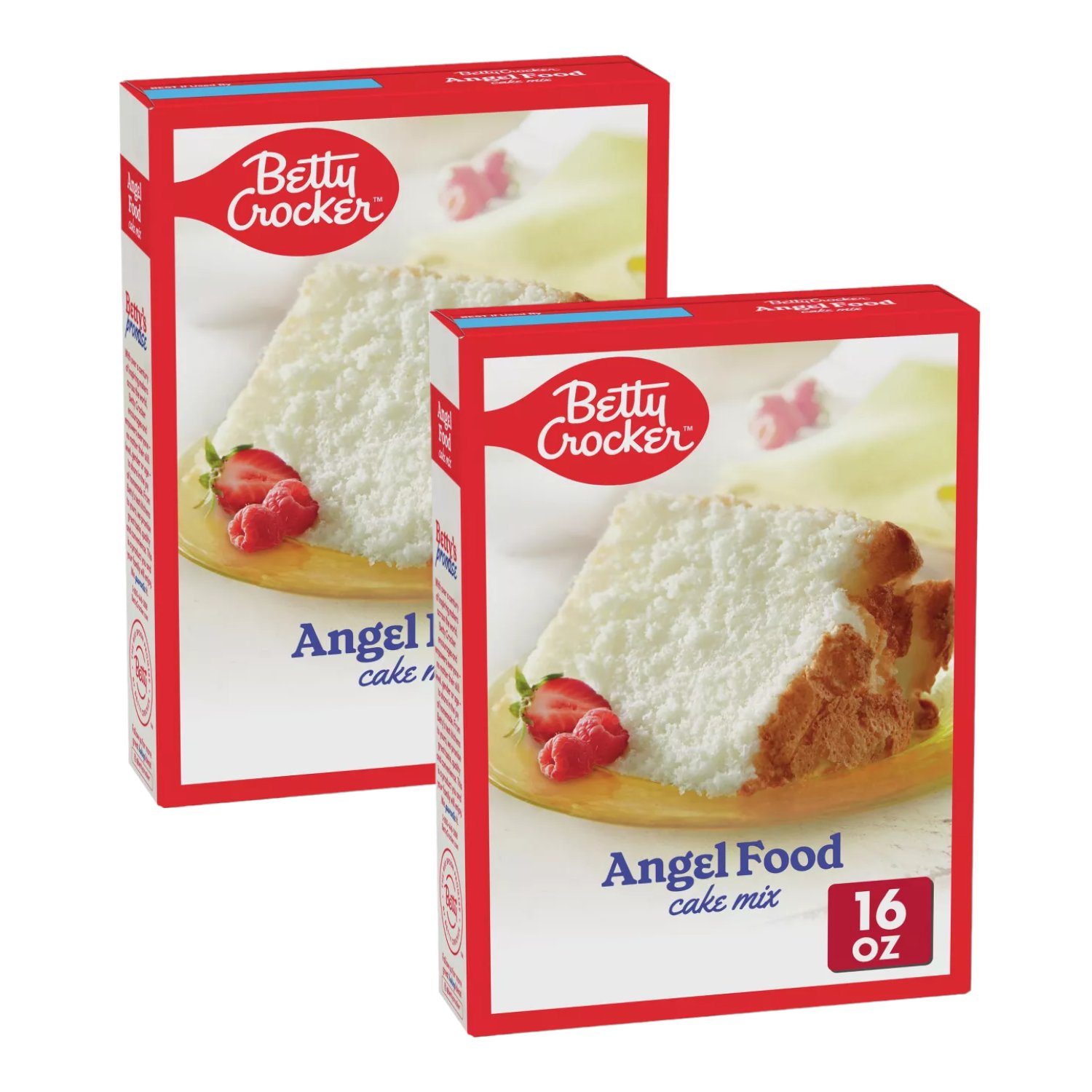 Betty Crocker ANGEL FOOD Cake Mix 16oz (Pack of 2) JUN 2024