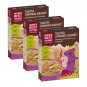 Mom's Best TOASTED CINNAMON SQUARES, Whole Wheat & Rice Cereal (3 Boxes)
