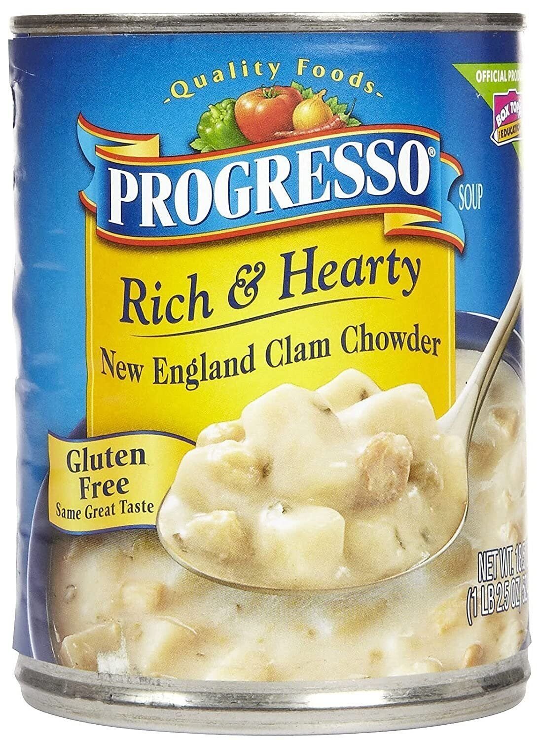 Progresso, Rich & Hearty Soup, Gluten Free, New England Clam Chowder