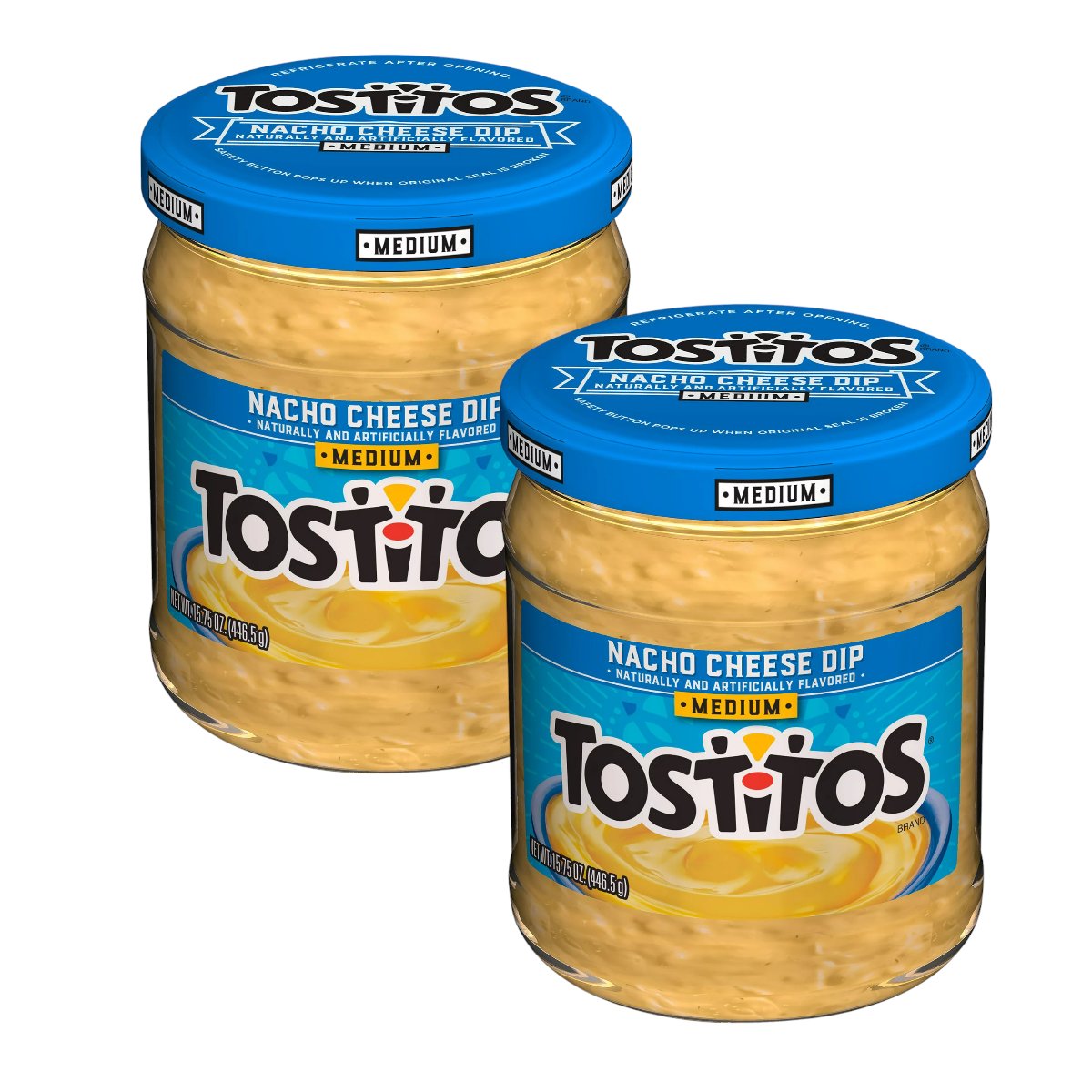 Tostitos Medium Spicy Nacho Cheese Dip 15 75 Oz 2 Jars