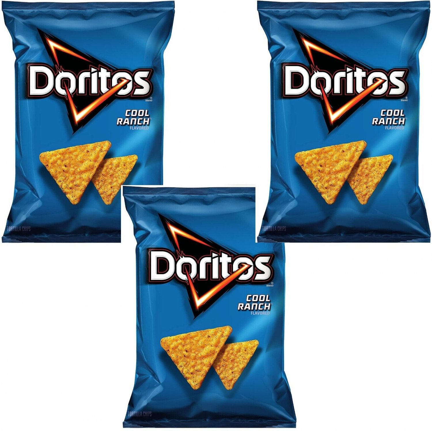 Doritos? Cool Ranch? Flavored Tortilla Chips 9.25oz Bag Snacks (pack Of 3)